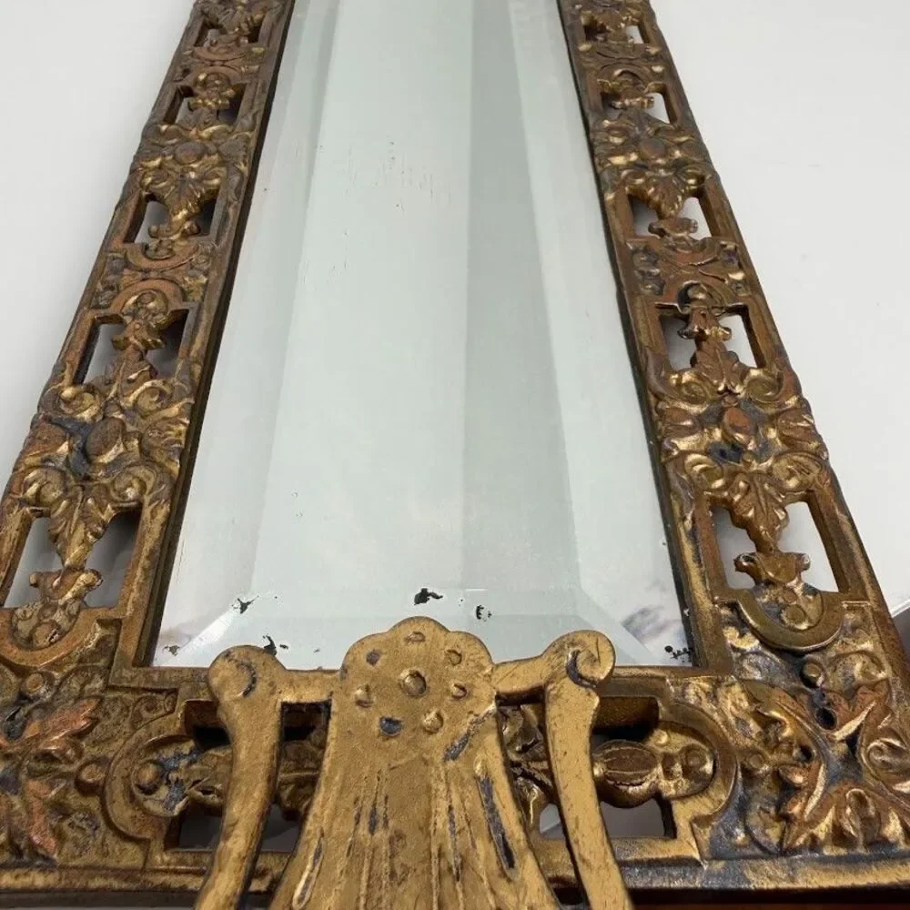 Antique Bradley & Hubbard Victorian Wall Mirror, Ornate, Koi Fish/Dolphin